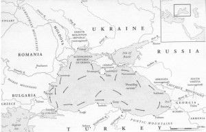 Figure 1. The Black Sea region (King 2006)  