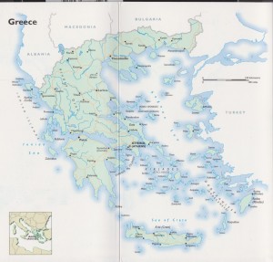 Figure 4. Map of Greece7  